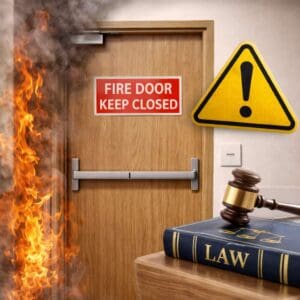 What is a fire door and is it required by law?